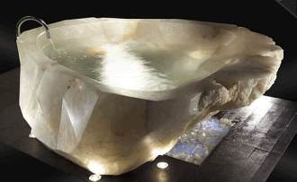 You don't even have to invite them if they got you a crystal bathtub. [Via BornRich]