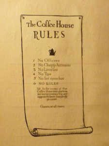 Some notes about the Coffee House, a private club : together with a list of resident and non-resident members : and including the rules of the Coffee House, rule six being that there shall be no rules. New-York Historical Society